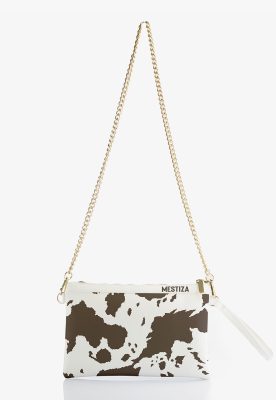 mestiza-pochette-bianca-COW-BROWN